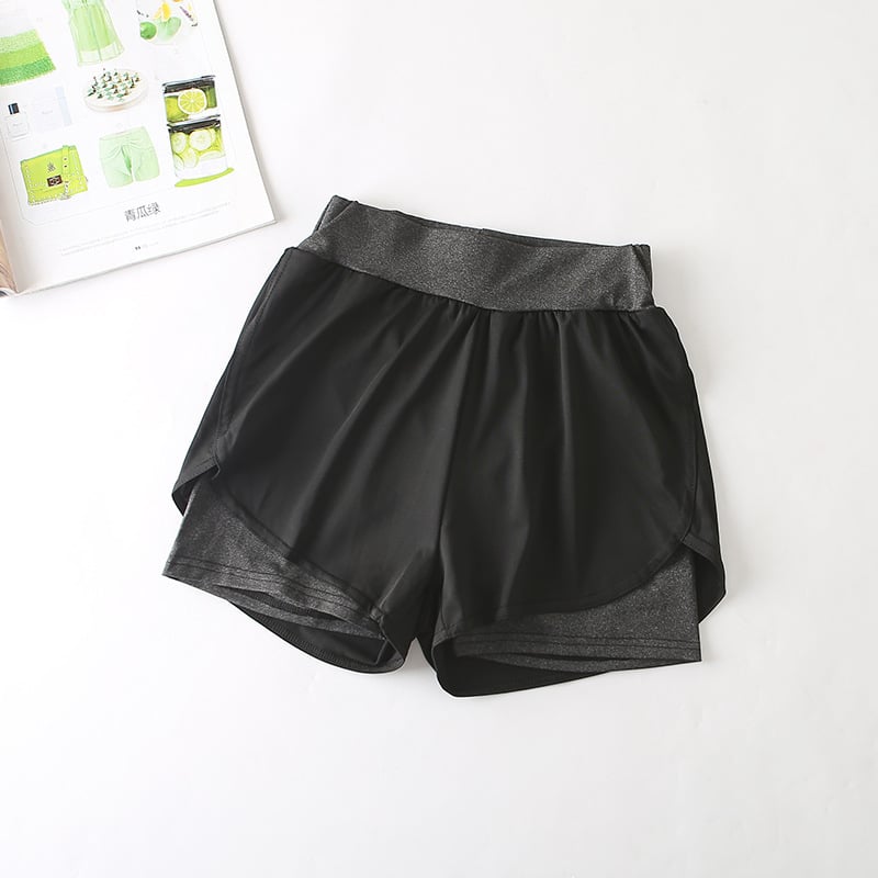 Quick-Drying High-Waist Sports Shorts for Active Wear