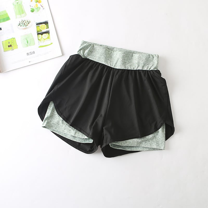 Quick-Drying High-Waist Sports Shorts for Active Wear