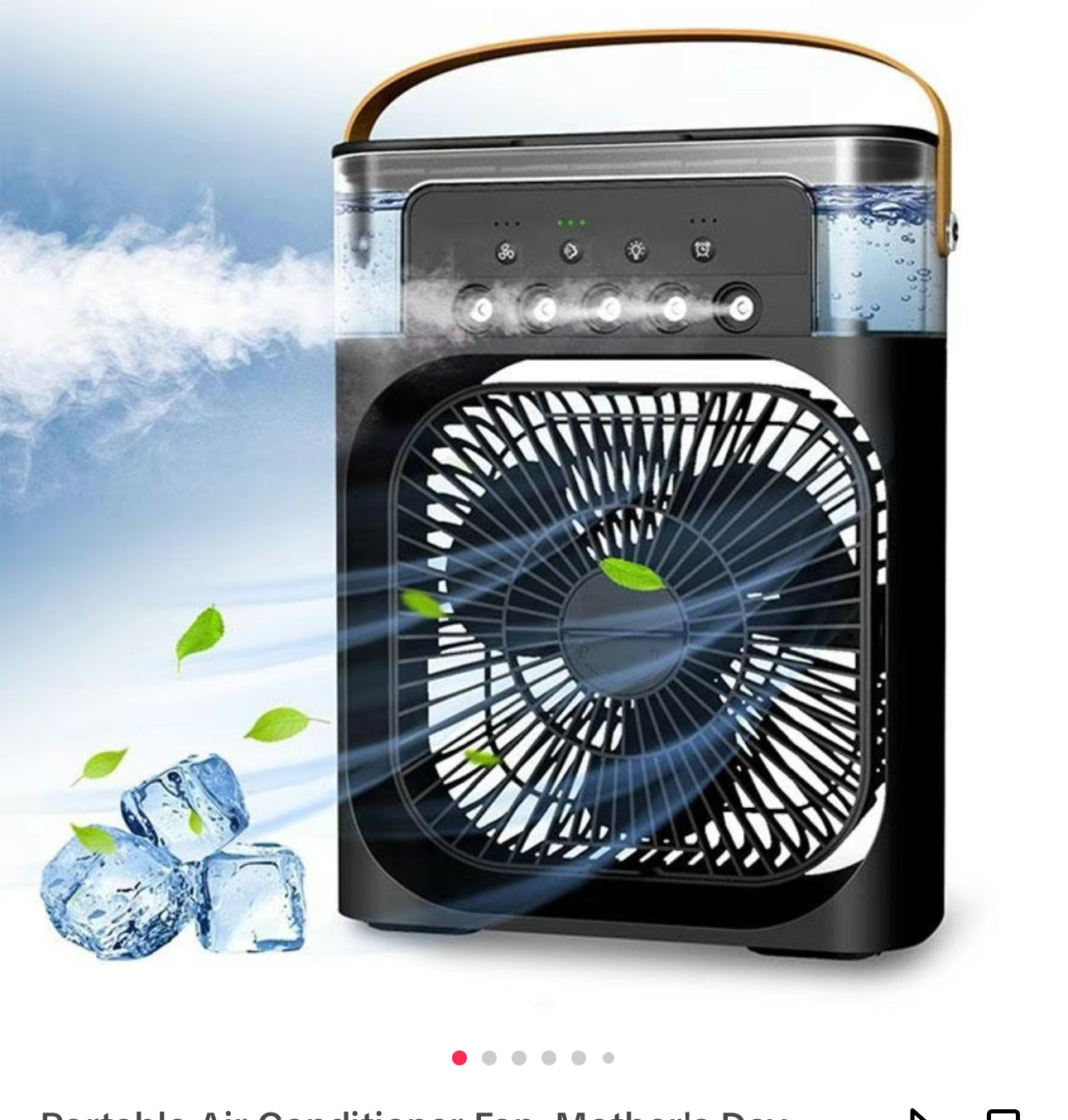 Portable 3-in-1 Air Cooler Fan – Mini AC for Room, Office & Car | Fast Cooling + Humidifier | Ships from USA 🇺🇸 | TikTok & Amazon Hot Seller!